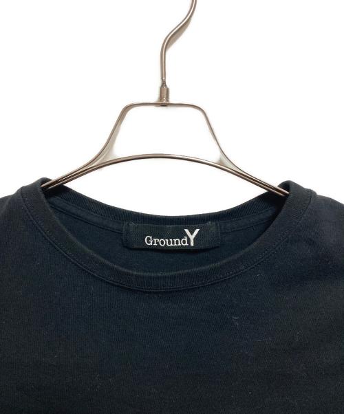 GROUND Y（グラウンドワイ）GROUND Y (グラウンドワイ) バックプリントビッグTシャツ ブラック サイズ:4の古着・服飾アイテム