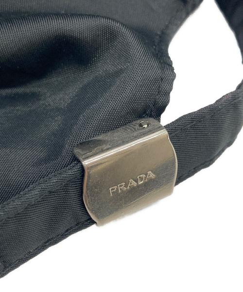 PRADA（プラダ）PRADA (プラダ) ナイロンキャップ ブラックの古着・服飾アイテム