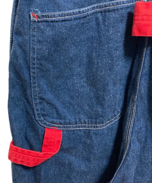 orSlow（オアスロウ）orSlow (オアスロウ) BEAMS BOY (ビームスボーイ) 別注 RED OVERALL インディゴ×レッド サイズ:下記参照の古着・服飾アイテム