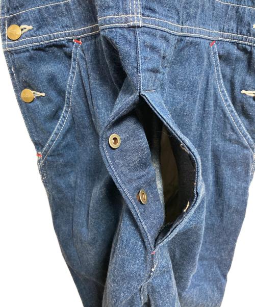 orSlow（オアスロウ）orSlow (オアスロウ) BEAMS BOY (ビームスボーイ) 別注 RED OVERALL インディゴ×レッド サイズ:下記参照の古着・服飾アイテム