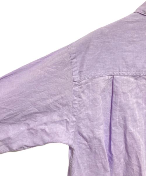 SLOBE IENA（スローブ イエナ）SLOBE IENA (スローブ イエナ) リネンコットンレギュラーシャツ パープル サイズ:下記参照の古着・服飾アイテム