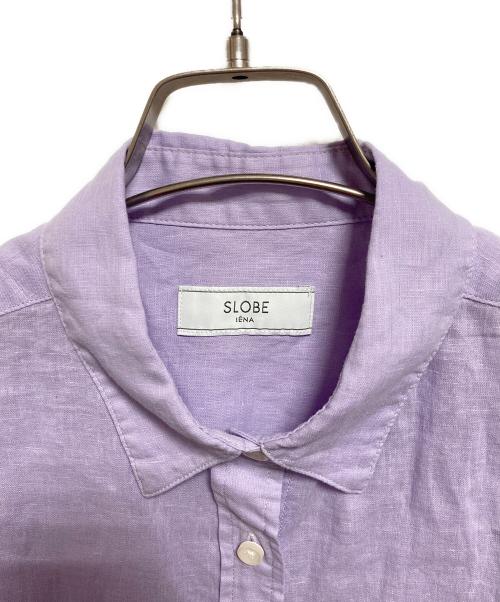 SLOBE IENA（スローブ イエナ）SLOBE IENA (スローブ イエナ) リネンコットンレギュラーシャツ パープル サイズ:下記参照の古着・服飾アイテム
