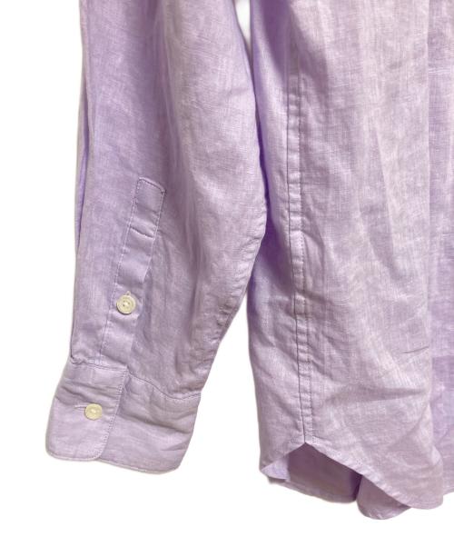 SLOBE IENA（スローブ イエナ）SLOBE IENA (スローブ イエナ) リネンコットンレギュラーシャツ パープル サイズ:下記参照の古着・服飾アイテム