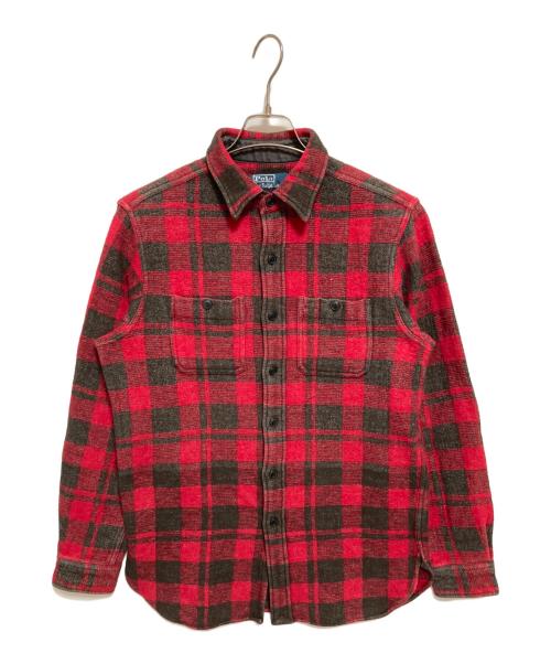 POLO RALPH LAUREN（ポロ・ラルフローレン）POLO RALPH LAUREN (ポロ・ラルフローレン) チェックシャツ レッド サイズ:Mの古着・服飾アイテム