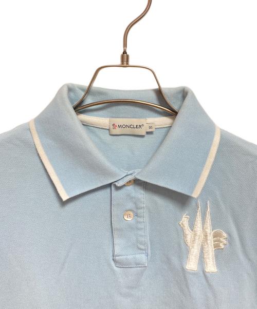 MONCLER（モンクレール）MONCLER (モンクレール) ポロシャツ ブルー サイズ:Sの古着・服飾アイテム