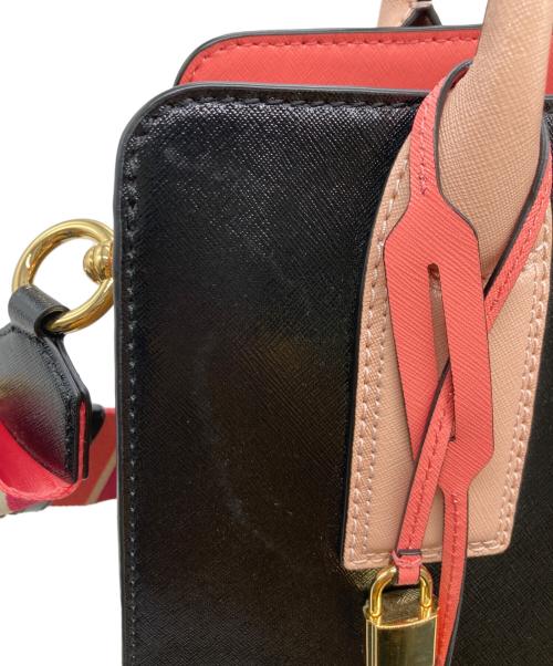 MARC JACOBS（マークジェイコブズ）MARC JACOBS (マークジェイコブス) BIGSHOT トートバック ブラック×ピンクの古着・服飾アイテム