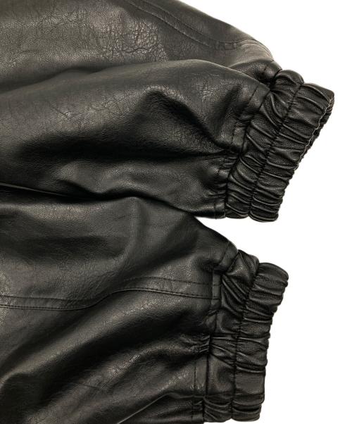 WYM LIDNM（ウィム バイ リドム）WYM LIDNM (ウィム バイ リドム) ARTIFICIAL GRAIN SHORT BLOUSON ブラック サイズ:Mの古着・服飾アイテム