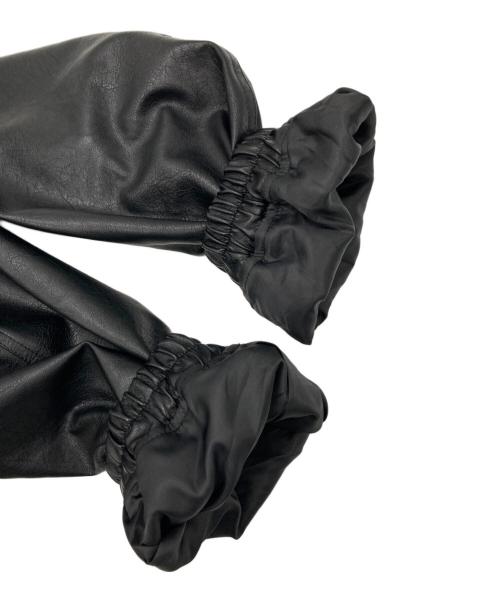 WYM LIDNM（ウィム バイ リドム）WYM LIDNM (ウィム バイ リドム) ARTIFICIAL GRAIN SHORT BLOUSON ブラック サイズ:Mの古着・服飾アイテム