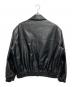 WYM LIDNM (ウィム バイ リドム) ARTIFICIAL GRAIN SHORT BLOUSON ブラック サイズ:M：6000円