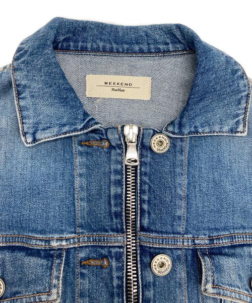 WEEKEND Max Mara（ウィークエンド マックスマーラ）WEEKEND Max Mara (ウィークエンド マックスマーラ) ジップアップデニムジャケット インディゴ サイズ:42の古着・服飾アイテム