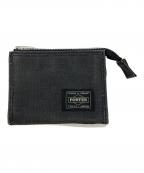 PORTERポーター）の古着「DUCK  ZIP WALLET」｜ブラック