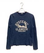 Hysteric Glamourヒステリックグラマー）の古着「ガールロゴカットソー」｜ネイビー