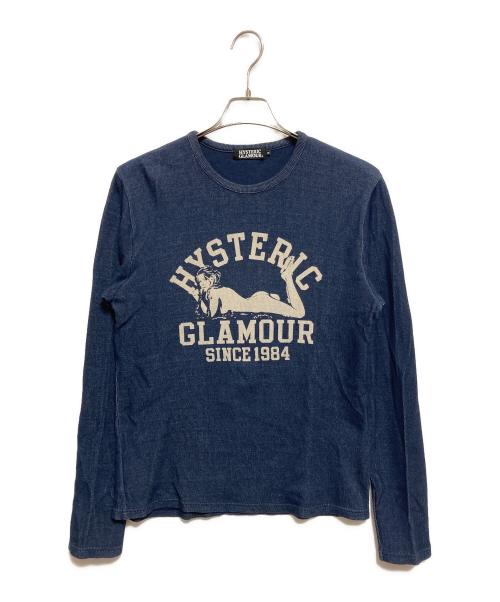 Hysteric Glamour（ヒステリックグラマー）Hysteric Glamour (ヒステリックグラマー) ガールロゴカットソー ネイビー サイズ:Mの古着・服飾アイテム