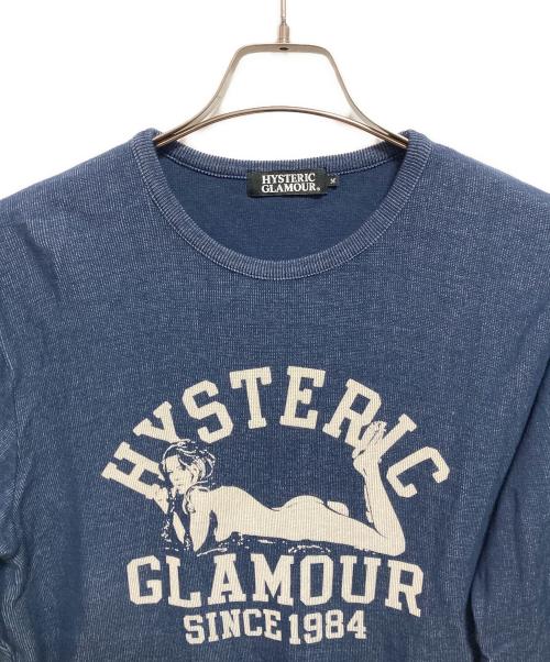 Hysteric Glamour（ヒステリックグラマー）Hysteric Glamour (ヒステリックグラマー) ガールロゴカットソー ネイビー サイズ:Mの古着・服飾アイテム
