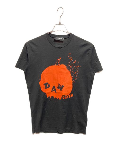 DSQUARED2（ディースクエアード）DSQUARED2 (ディースクエアード) プリントTシャツ ブラック サイズ:XSの古着・服飾アイテム