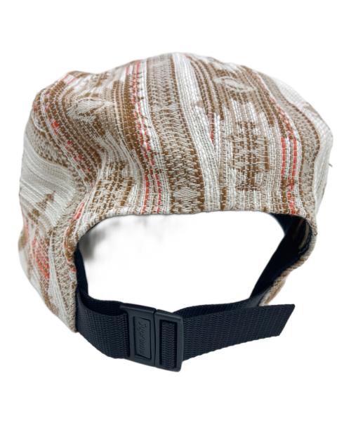 SUPREME（シュプリーム）Supreme (シュプリーム) Woven Pattern Camp Cap アイボリーの古着・服飾アイテム