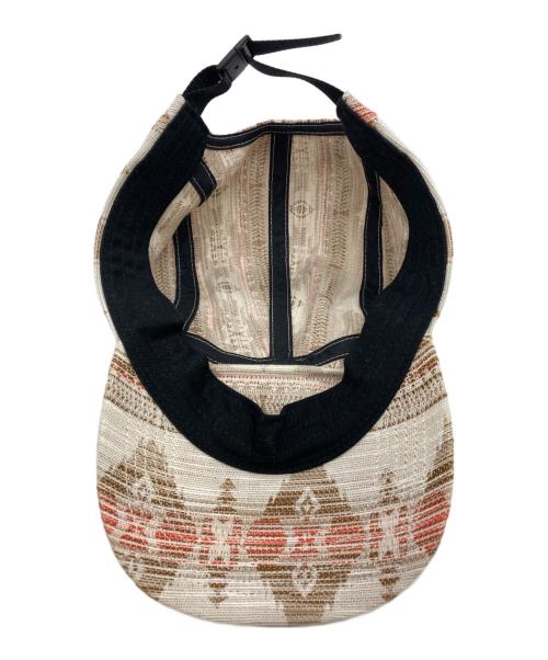 SUPREME（シュプリーム）Supreme (シュプリーム) Woven Pattern Camp Cap アイボリーの古着・服飾アイテム