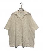 JOURNAL STANDARDジャーナルスタンダード）の古着「メッシュレースオーバーシャツ」｜アイボリー