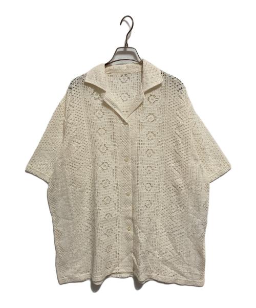 JOURNAL STANDARD（ジャーナルスタンダード）JOURNAL STANDARD (ジャーナルスタンダード) メッシュレースオーバーシャツ アイボリー サイズ:-の古着・服飾アイテム