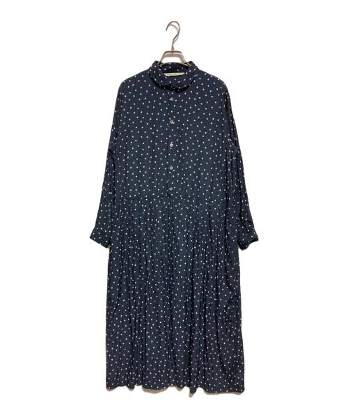 GRANDMA MAMA DAUGHTER（グランマママドーター）GRANDMA MAMA DAUGHTER (グランマママドーター) ブラウスワンピース ネイビー サイズ:SIZE 2の古着・服飾アイテム