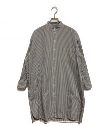 ticca（ティッカ）の古着「シャツワンピース」｜ホワイト×ブラック