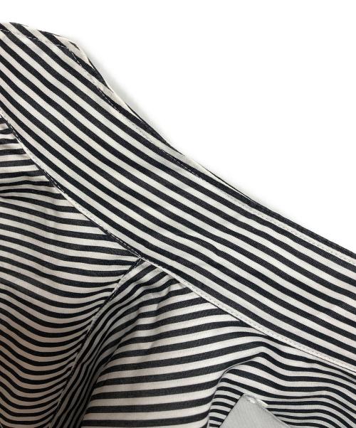 ticca（ティッカ）ticca (ティッカ) シャツワンピース ホワイト×ブラック サイズ:FREEの古着・服飾アイテム