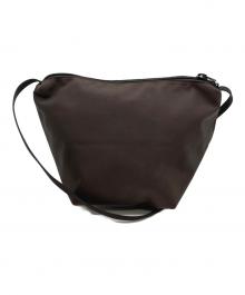 Herve Chapelier（エルベシャプリエ）の古着「ナイロン 舟型ショルダーバッグ S」｜ブラウン