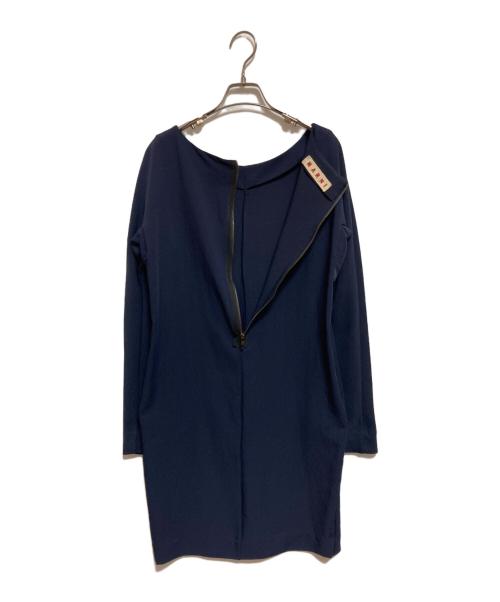 MARNI（マルニ）MARNI (マルニ) ワンピース ネイビー サイズ:40の古着・服飾アイテム
