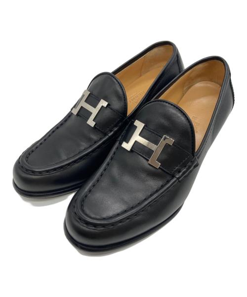 HERMES（エルメス）HERMES (エルメス) コンスタンス ヒールローファー ブラック サイズ:SIZE 36の古着・服飾アイテム