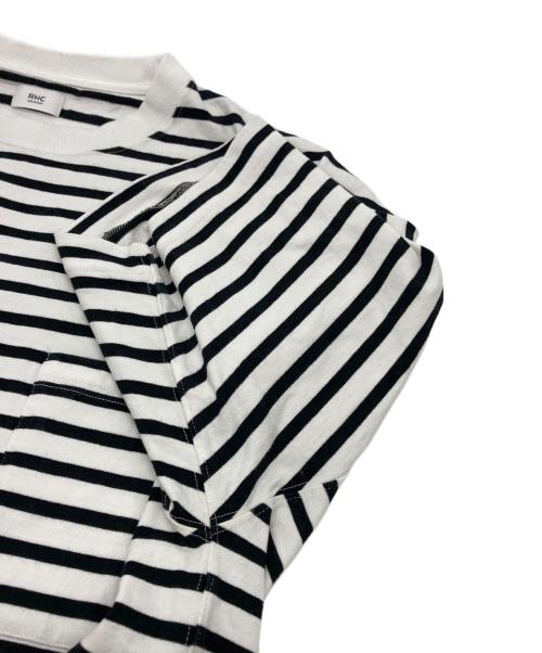 RHC Ron Herman（アールエイチシー ロンハーマン）RHC Ron Herman (アールエイチシー ロンハーマン) ボーダーTシャツ ホワイト×ブラック サイズ:Mの古着・服飾アイテム