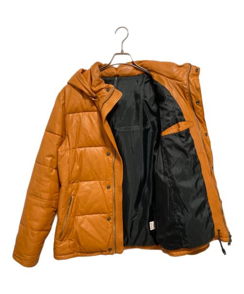glamb（グラム）glamb (グラム) 中綿レザージャケット ブラウン サイズ:SIZE 4の古着・服飾アイテム