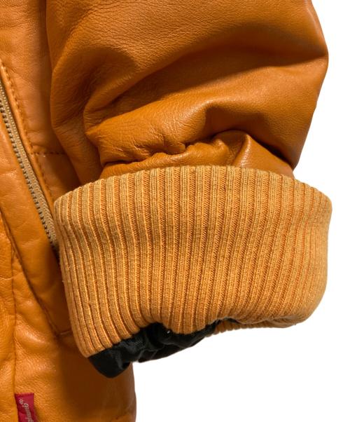 glamb（グラム）glamb (グラム) 中綿レザージャケット ブラウン サイズ:SIZE 4の古着・服飾アイテム