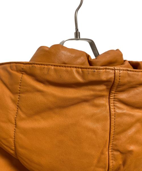 glamb（グラム）glamb (グラム) 中綿レザージャケット ブラウン サイズ:SIZE 4の古着・服飾アイテム