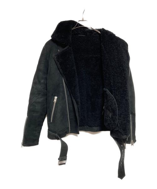 ALL SAINTS（オールセインツ）ALL SAINTS (オールセインツ) ムートンジャケット ブラック サイズ:Mの古着・服飾アイテム
