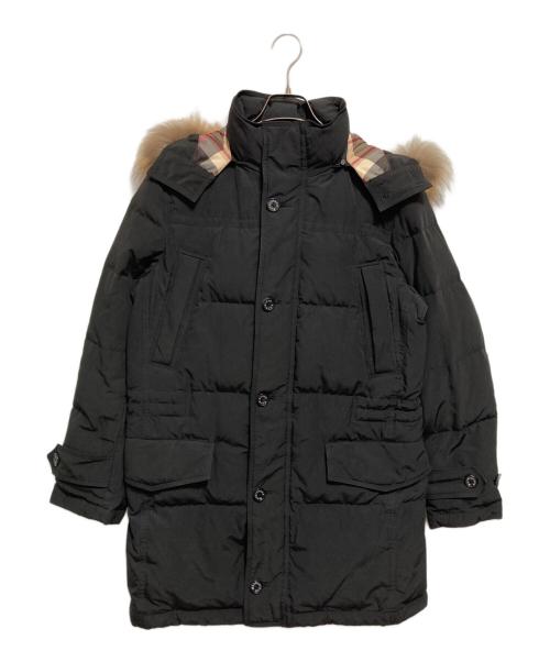 MACKINTOSH LONDON（マッキントッシュ ロンドン）MACKINTOSH LONDON (マッキントッシュ ロンドン) ファー付ダウンコート ブラック サイズ:Lの古着・服飾アイテム