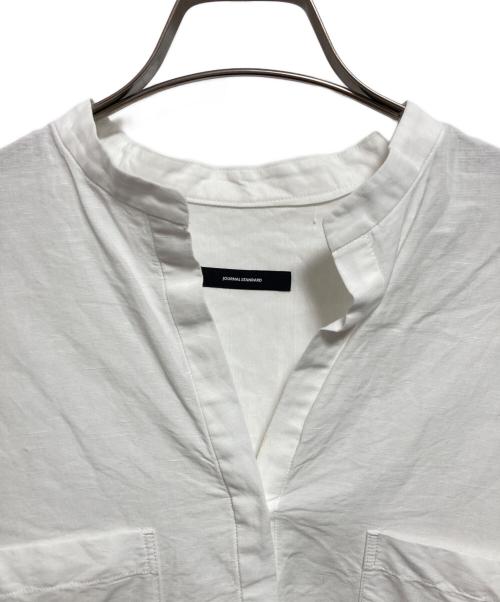 JOURNAL STANDARD（ジャーナルスタンダード）JOURNAL STANDARD (ジャーナルスタンダード) ハードマンズリネンコットンフレンチスリーブスキッパーシャツ ホワイト サイズ:-の古着・服飾アイテム