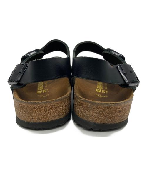 BIRKENSTOCK（ビルケンシュトック）BIRKENSTOCK (ビルケンシュトック) Milano スムースレザー サンダル ブラック サイズ:27の古着・服飾アイテム