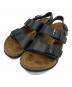 BIRKENSTOCK（ビルケンシュトック）の古着「Milano スムースレザー サンダル」｜ブラック