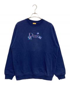 中古・古着通販】Dime (ダイム) ロゴ刺繍スウェット ネイビー サイズ:L