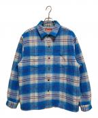 SUPREMEシュプリーム）の古着「Lined Flannnel Snap Shirt」｜ブルー
