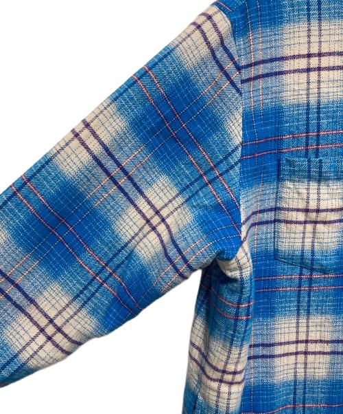 SUPREME（シュプリーム）Supreme (シュプリーム) Lined Flannnel Snap Shirt ブルー サイズ:Lの古着・服飾アイテム