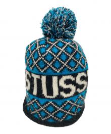 stussy（ステューシー）の古着「ニットキャップ」｜ブルー