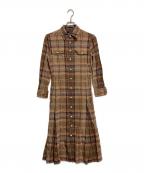 POLO RALPH LAURENポロ・ラルフローレン）の古着「シャツワンピース」｜ブラウン