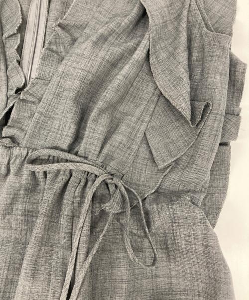 Snidel（スナイデル）Snidel (スナイデル) デザインティアードワンピース グレー サイズ:1の古着・服飾アイテム