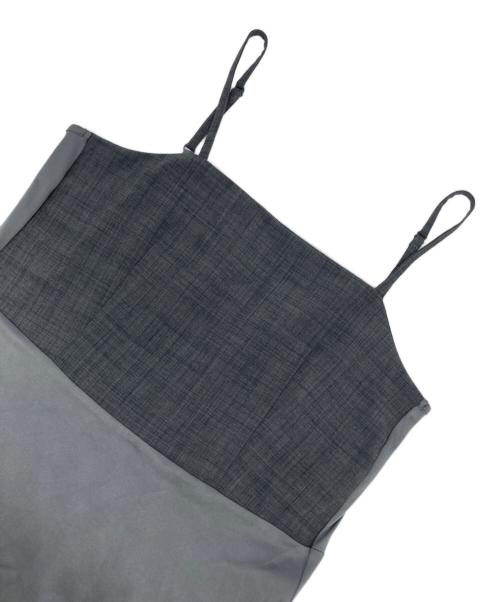 Snidel（スナイデル）Snidel (スナイデル) デザインティアードワンピース グレー サイズ:1の古着・服飾アイテム