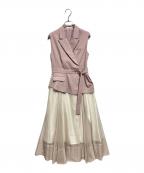 Snidelスナイデル）の古着「スイッチングワンピース」｜ピンク