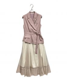 Snidel（スナイデル）の古着「スイッチングワンピース」｜ピンク