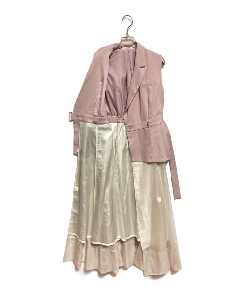 Snidel（スナイデル）Snidel (スナイデル) スイッチングワンピース ピンク サイズ:1の古着・服飾アイテム