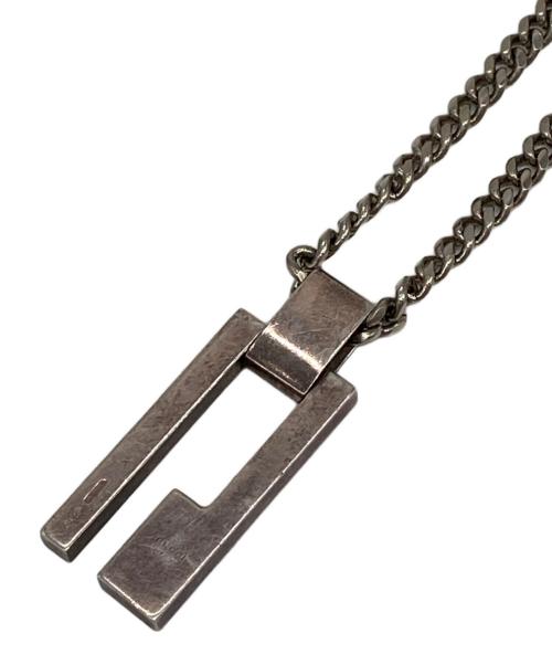 GUCCI（グッチ）GUCCI (グッチ) プレートネックレス シルバーの古着・服飾アイテム