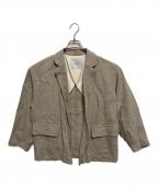 heliopoleエリオポール）の古着「DUNGAREES LINEN TAILORED JACKET」｜ベージュ